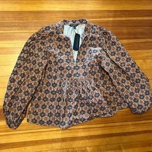 Banana republic 70s style top